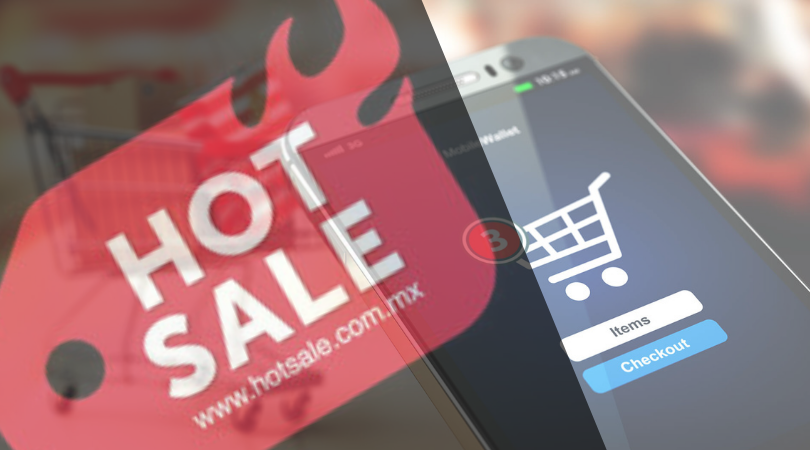 Celular con carrito de compras de HotSale