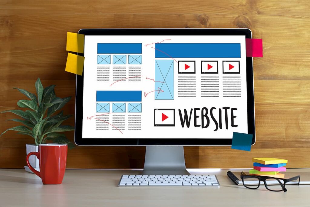 Mockup de una pagina web