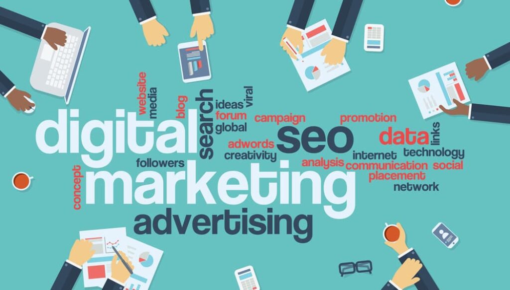 Iconos de marketing digital