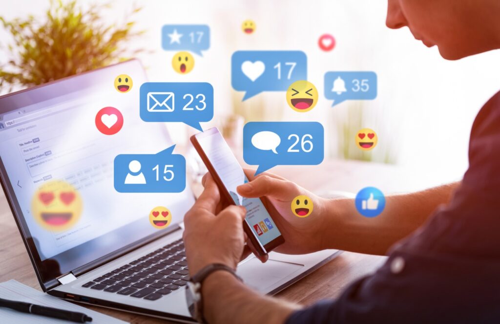 Interacciones en redes sociales