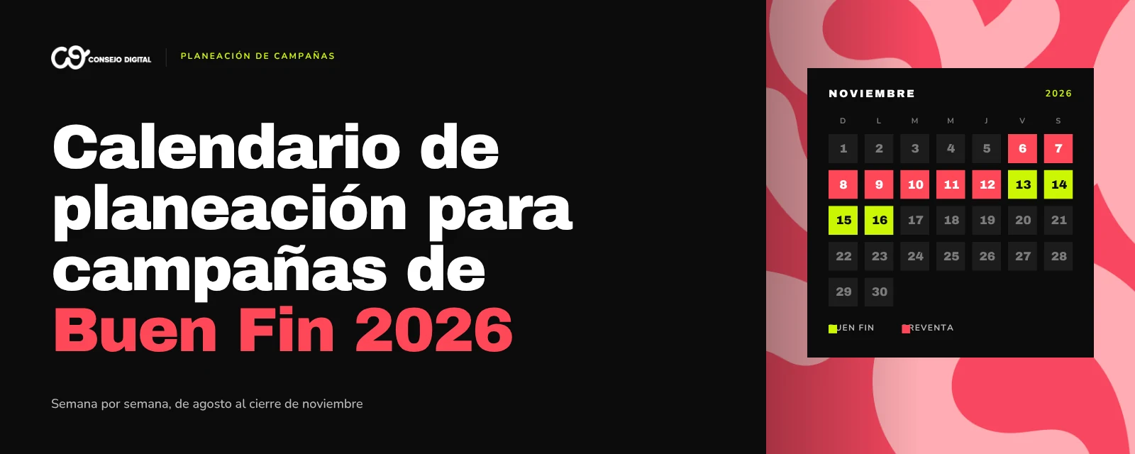 Buen Fin 2026: el calendario de 12 semanas que deberías estar ejecutando desde hoy